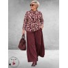Via Appia Due Shirt Animal Bordeaux