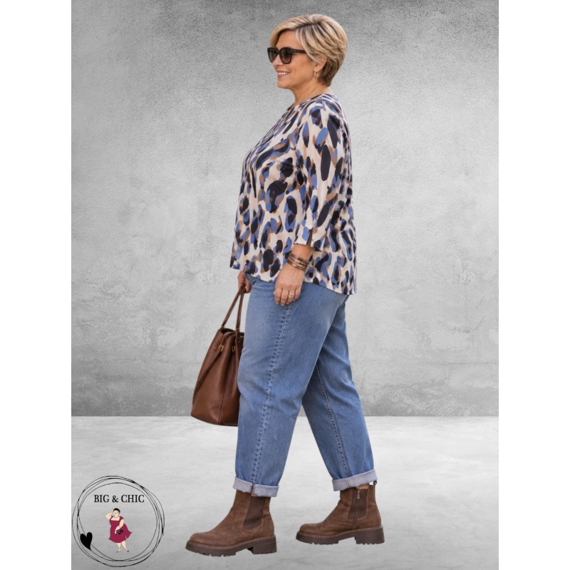 Via Appia Due Shirt Blue Harmony Animal