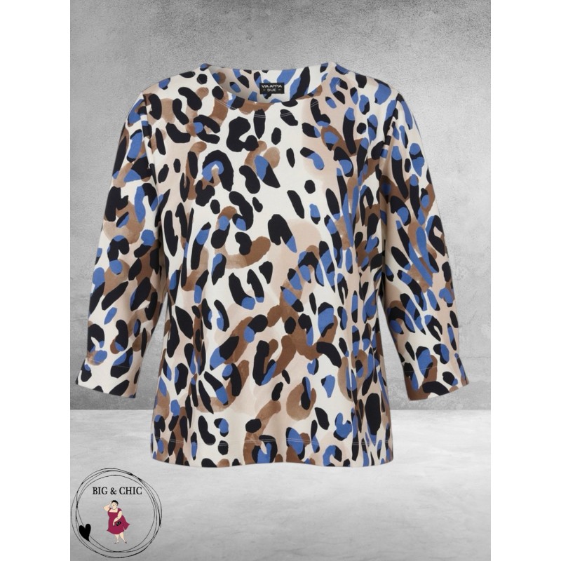Via Appia Due Shirt Blue Harmony Animal