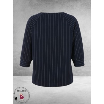 Via Appia Due Shirt Pinstripe Blauw