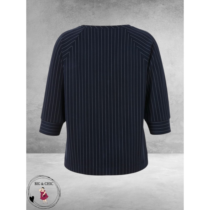 Via Appia Due Shirt Pinstripe Blauw