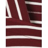 Via Appia Due Shirt Bordeux/Ecru  Gestreept