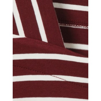 Via Appia Due Shirt Bordeux/Ecru  Gestreept