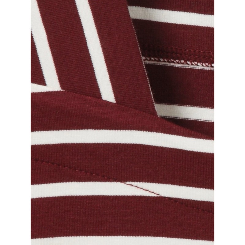Via Appia Due Shirt Bordeux/Ecru  Gestreept
