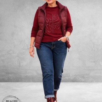 Via Appia Due Sweater Enjoy Life Bordeaux