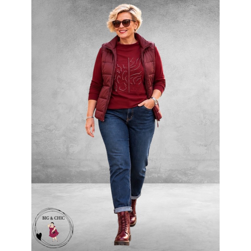 Via Appia Due Sweater Enjoy Life Bordeaux
