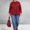 Via Appia Due Sweater Enjoy Life Bordeaux