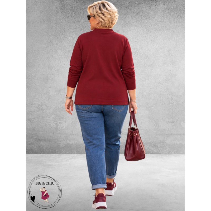 Via Appia Due Sweater Enjoy Life Bordeaux
