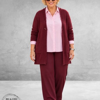 Via Appia Due Vest/Cardigan Bordeaux