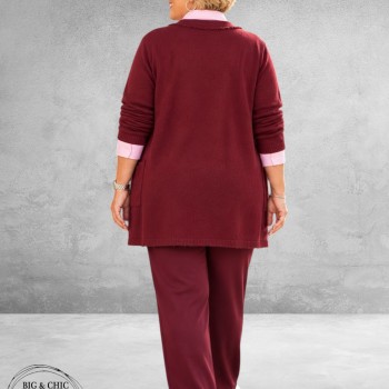 Via Appia Due Vest/Cardigan Bordeaux