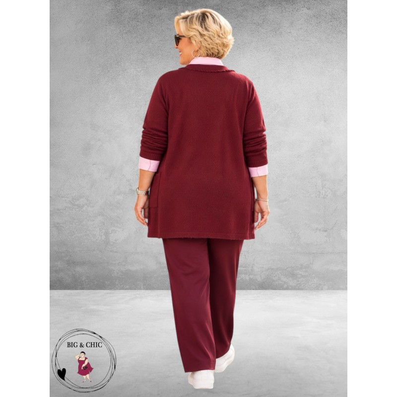 Via Appia Due Vest/Cardigan Bordeaux