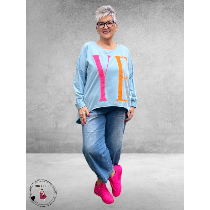 Frenzi Shirt YEAH Blauw