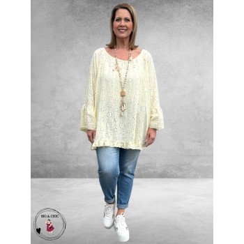 NC Tuniek Carmen Style Zachtgeel