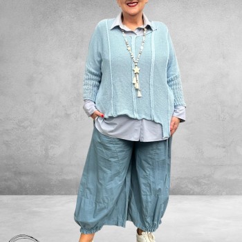 Fanny Co Ballonbroek Katoen Lichtblauw