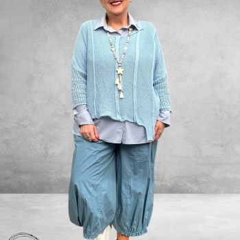 Fanny Co Ballonbroek Katoen Lichtblauw