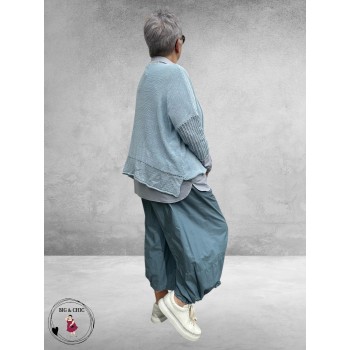 NC Trui Laagjeslook Katoen Lichtblauw