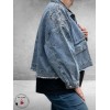 Frenzi Jeansjas Sparkle Oversized 