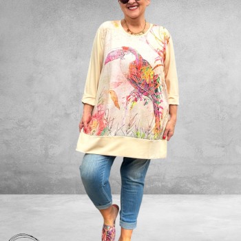 Frenzi 4U Long Shirt Toekan Print