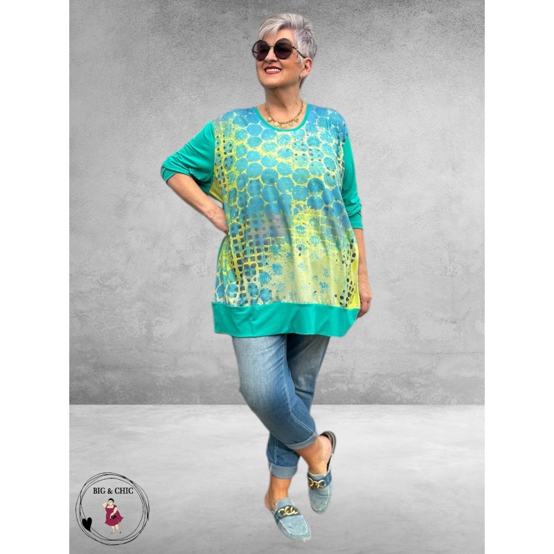 Frenzi 4U Tuniek Shirt Auqa Multi