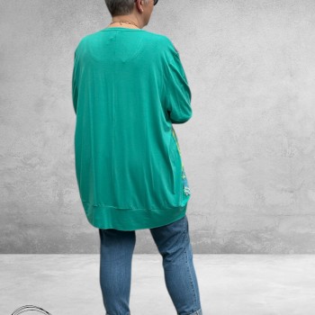 Frenzi 4U Tuniek Shirt Auqa Multi