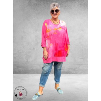 Frenzi 4U Tuniek Shirt Pink Multi