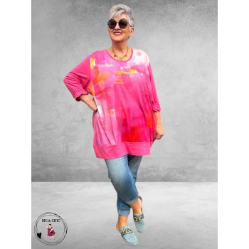 Frenzi 4U Tuniek Shirt Pink Multi