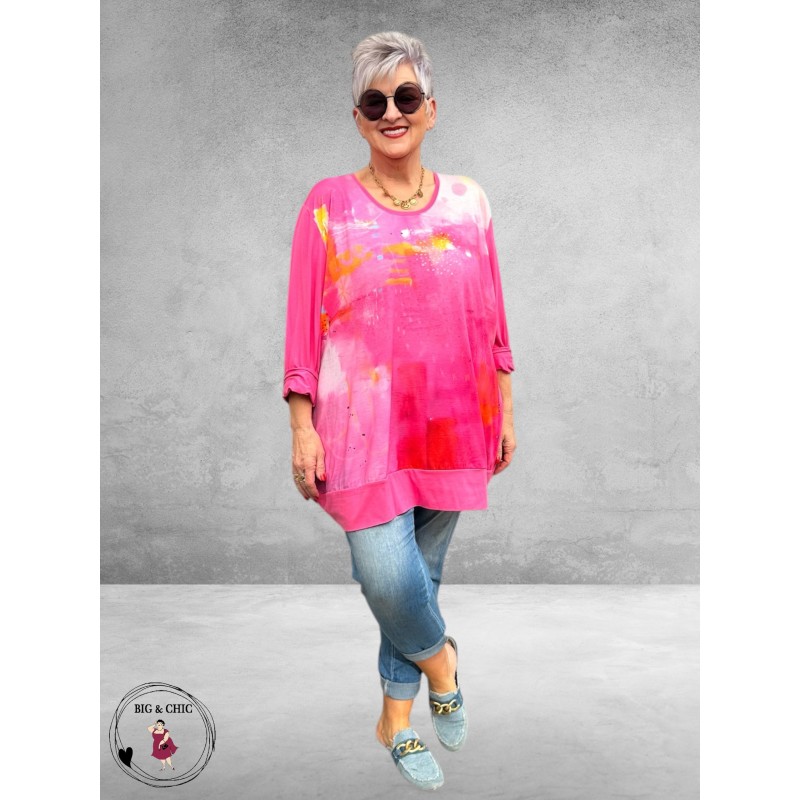 Frenzi 4U Tuniek Shirt Pink Multi