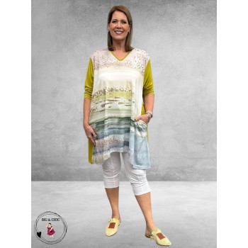 Frenzi 4U A-lijn Tuniek  Harmonie Lime/Multi