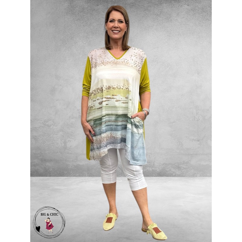 Frenzi 4U A-lijn Tuniek  Harmonie Lime/Multi