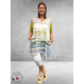 Frenzi 4U A-lijn Tuniek  Harmonie Lime/Multi