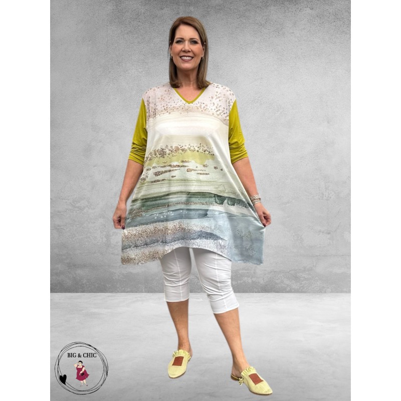 Frenzi 4U A-lijn Tuniek  Harmonie Lime/Multi