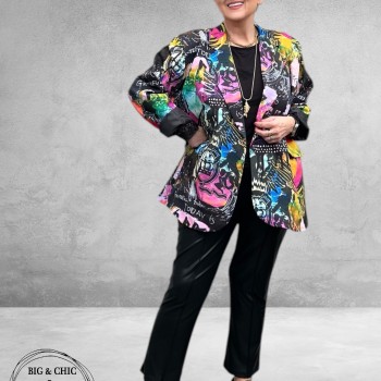 Frenzi Oversize Blazer Graffiti 
