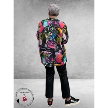 Frenzi Oversize Blazer Graffiti 