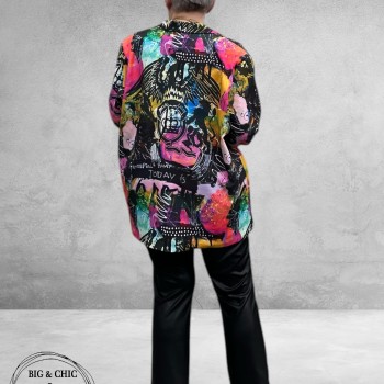 Frenzi Oversize Blazer Graffiti 