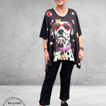 Frenzi  Shirt A-Lijn Dalmatiër Uniek