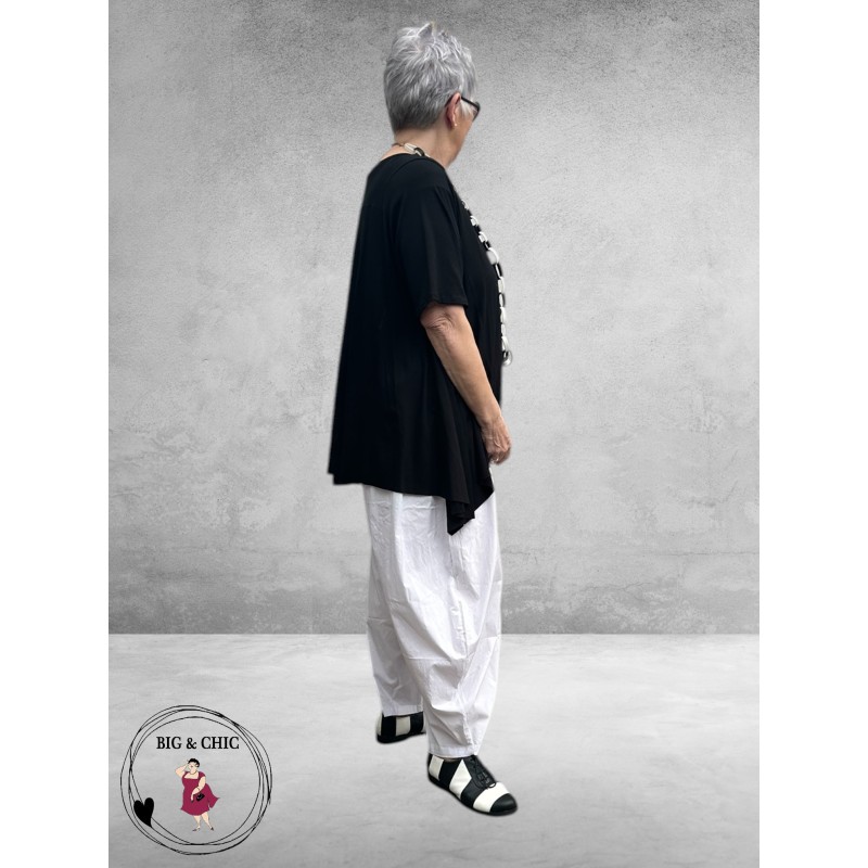 Frenzi Shirt A-Lijn Katoen Zwart