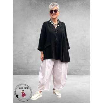 Frenzi Jasje/Blouse Uniek  Zwart