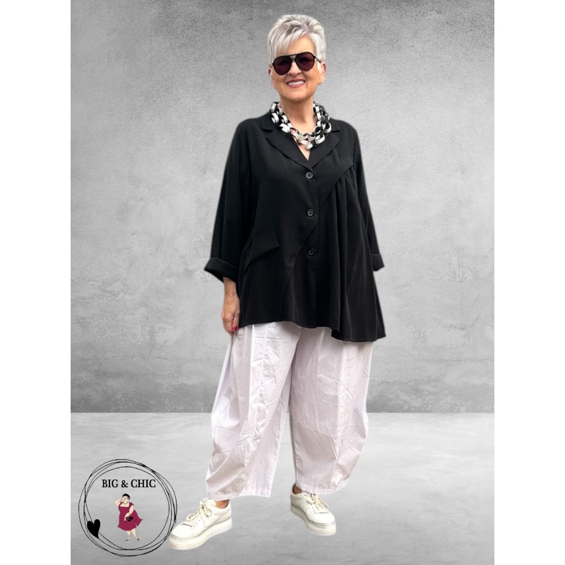 Frenzi Jasje/Blouse Uniek  Zwart