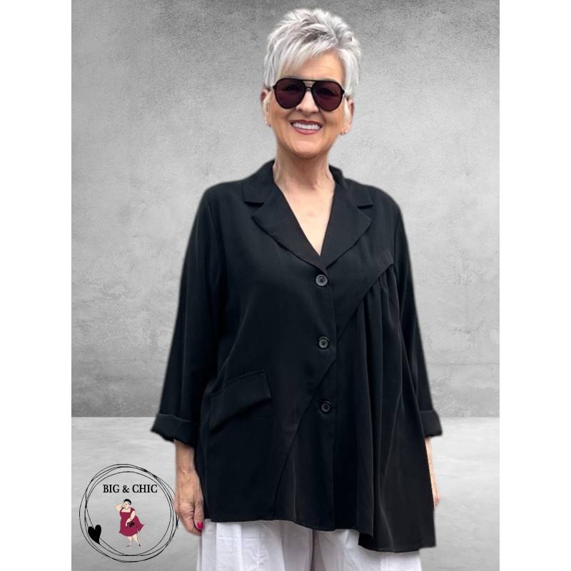 Frenzi Jasje/Blouse Uniek  Zwart