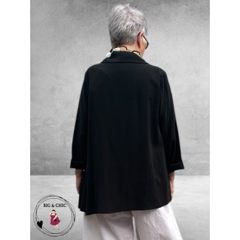 Frenzi Jasje/Blouse Uniek  Zwart