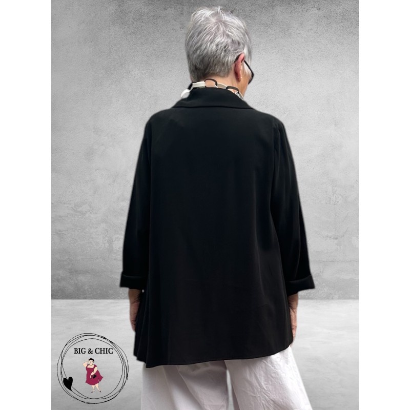 Frenzi Jasje/Blouse Uniek  Zwart