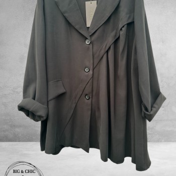 Frenzi Jasje/Blouse Uniek  Zwart