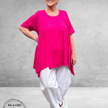 Frenzi Shirt A-Lijn Katoen Pink