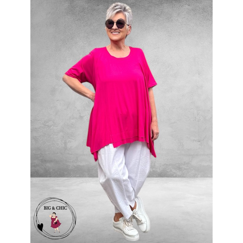 Frenzi Shirt A-Lijn Katoen Pink