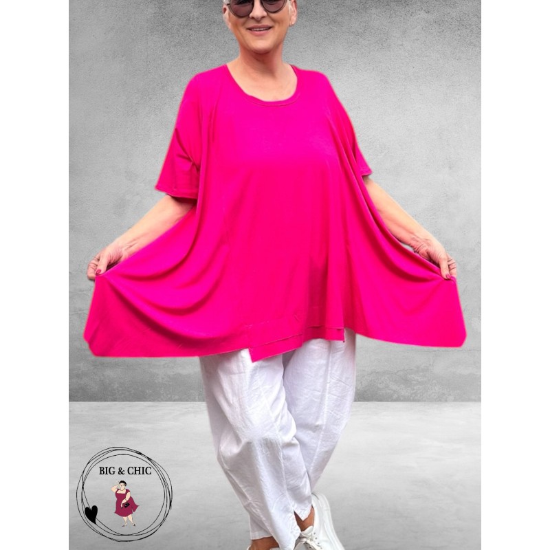 Frenzi Shirt A-Lijn Katoen Pink