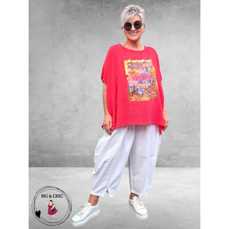 Frenzi Shirt AMORE Koraal 