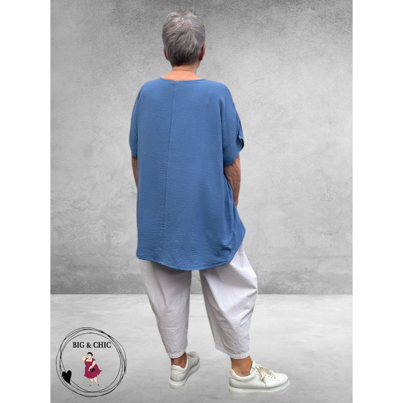 Frenzi Shirt AMORE Jeansblauw