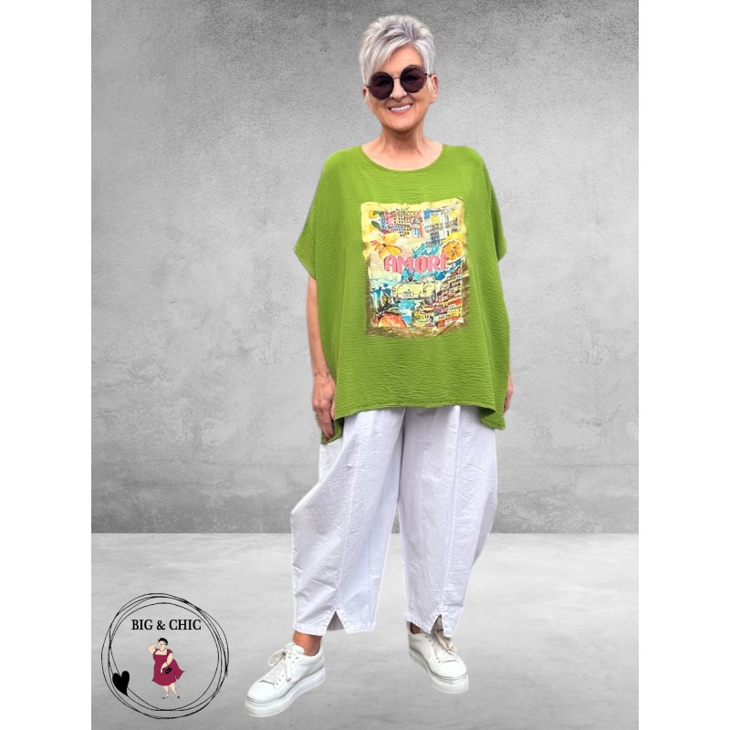 Frenzi Shirt AMORE Kiwigroen