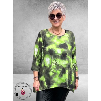 DYB Shirt A-Lijn Groen-Zwart