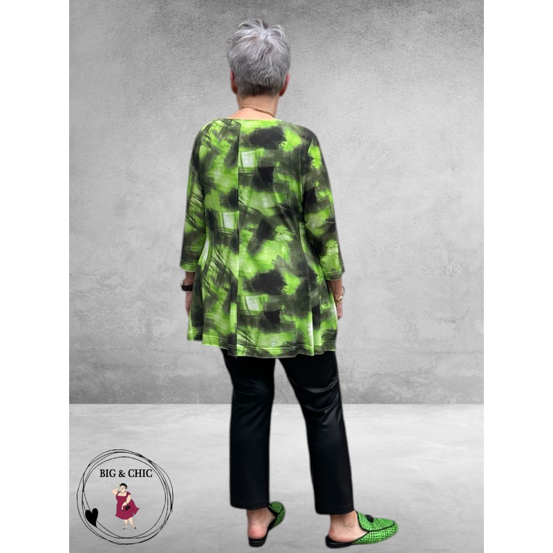 DYB Shirt A-Lijn Groen-Zwart